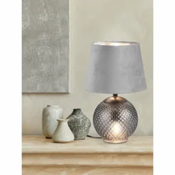 Lampe de table Reality Jonna Fumée, 2 lumières