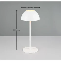 Lampe de table Reality RICARDO LED Blanc, 1 lumière