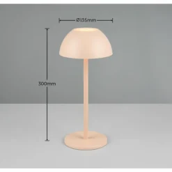 Lampe de table Reality RICARDO LED Beige, 1 lumière