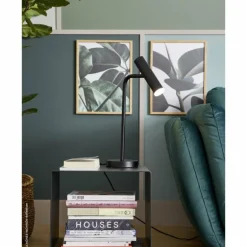 Lampe de table SCHÖNER WOHNEN-Kollektion STINA LED Noir, 1 lumière