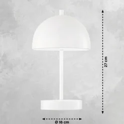 Lampe de table SCHÖNER WOHNEN-Kollektion Kia LED Blanc, 1 lumière