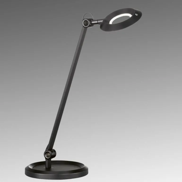 Lampe de table SCHÖNER-WOHNEN-Kollektion Office LED Noir, 1 lumière
