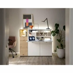 Lampe de table SCHÖNER-WOHNEN-Kollektion Office LED Noir, 1 lumière