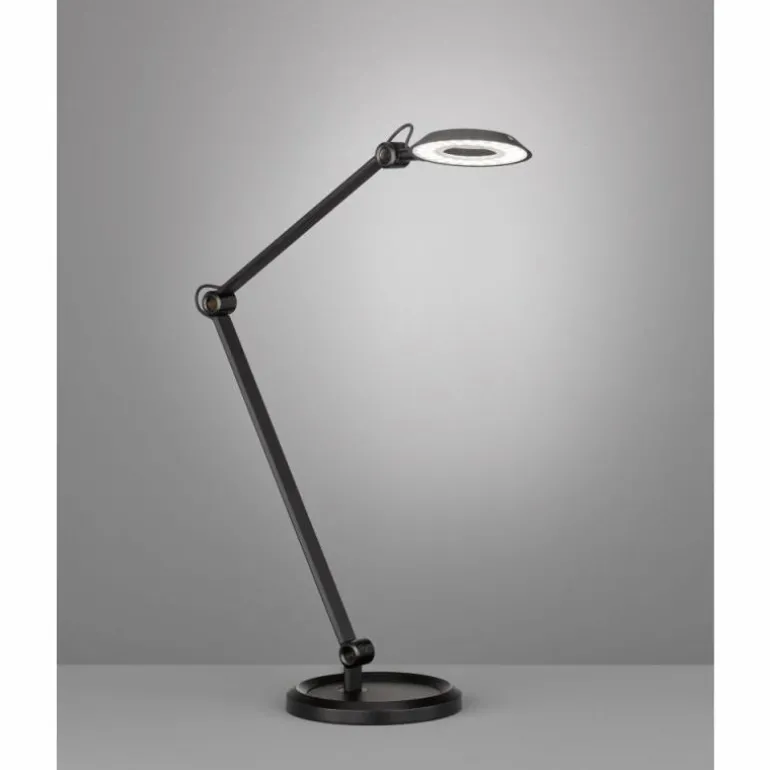Lampe de table SCHÖNER-WOHNEN-Kollektion Office LED Noir, 1 lumière