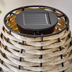 Lampe de table solaire Chillaiza LED Noir, 1 lumière