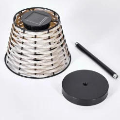 Lampe de table solaire Chillaiza LED Noir, 1 lumière