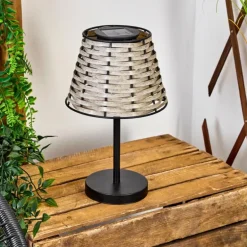 Lampe de table solaire Chillaiza LED Noir, 1 lumière