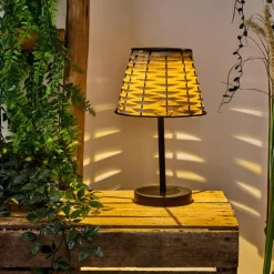 Lampe de table solaire Chillaiza LED Noir, 1 lumière