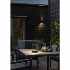 Lampe de table solaire Konstsmide Crotone LED Noir, 1 lumière