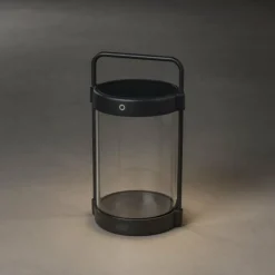 Lampe de table solaire Konstsmide Crotone LED Noir, 1 lumière