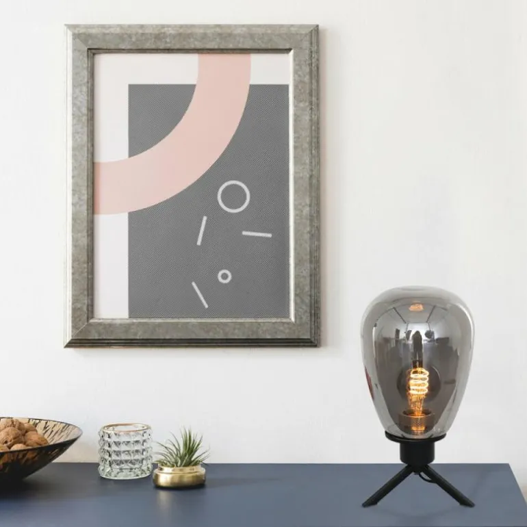 Lampe de table Steinhauer Reflexion Gris, Noir, 1 lumière