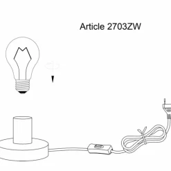 Lampe de table Steinhauer Minimalics Noir, 1 lumière