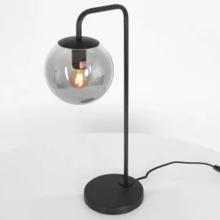 Lampe de table Steinhauer Bollique Noir, 1 lumière