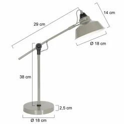 Lampe de table Steinhauer Nové Vert, 1 lumière