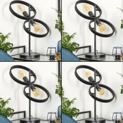 Lampe de table Theareabarivat Anthracite, 2 lumières