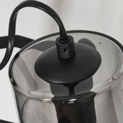 Lampe de table Trajouca Noir, 1 lumière