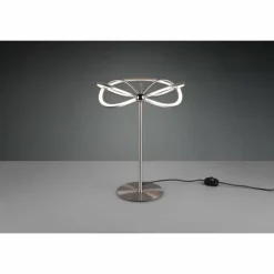 Lampe de table Trio Charivari LED Nickel mat, 1 lumière