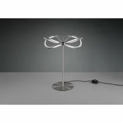 Lampe de table Trio Charivari LED Nickel mat, 1 lumière