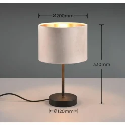 Lampe de table Trio JULIETA Noir, 1 lumière