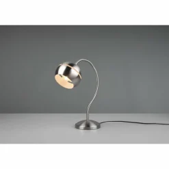 Lampe de table Trio-Leuchten Fletcher Nickel mat, 1 lumière