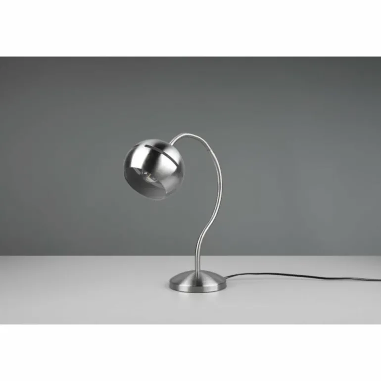 Lampe de table Trio-Leuchten Fletcher Nickel mat, 1 lumière