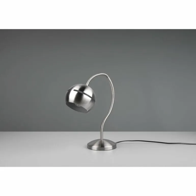 Lampe de table Trio-Leuchten Fletcher Nickel mat, 1 lumière