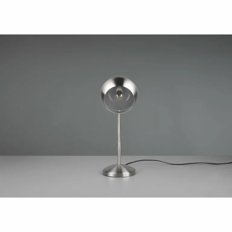 Lampe de table Trio-Leuchten Fletcher Nickel mat, 1 lumière