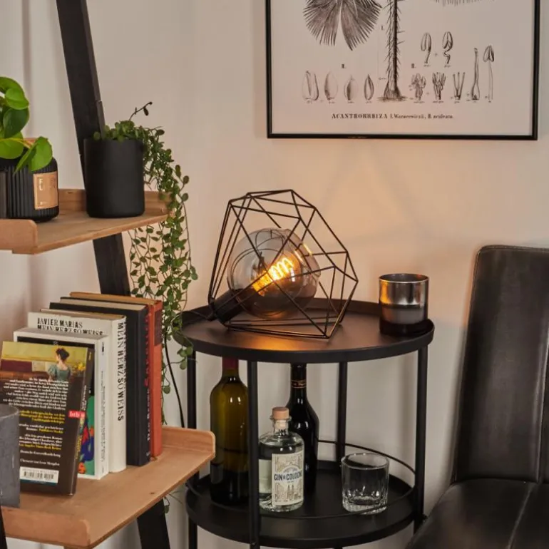 Lampe de table Uarau Noir, 1 lumière