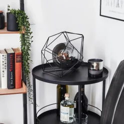 Lampe de table Uarau Noir, 1 lumière