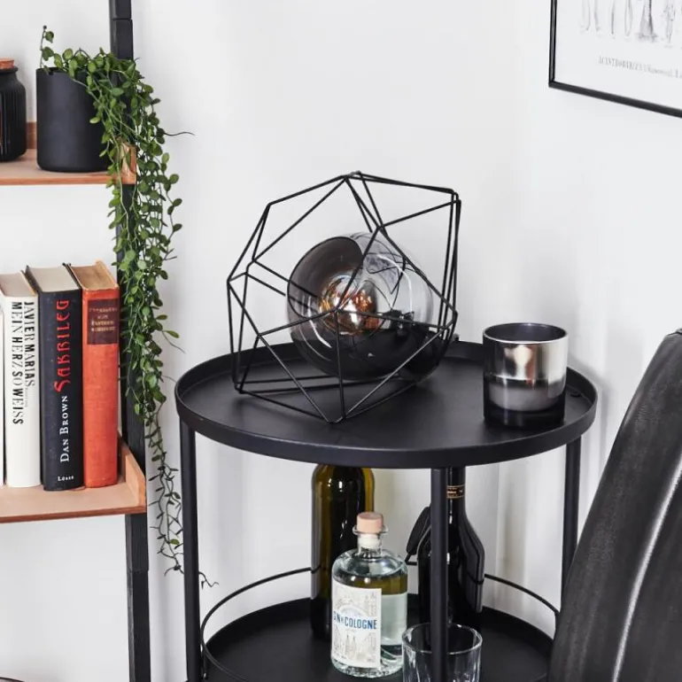 Lampe de table Uarau Noir, 1 lumière