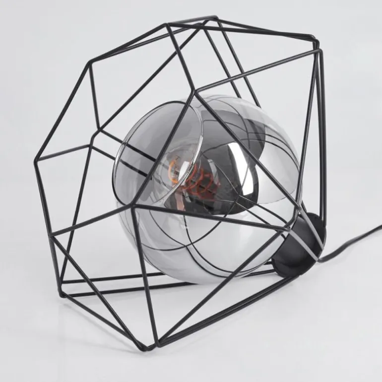 Lampe de table Uarau Noir, 1 lumière