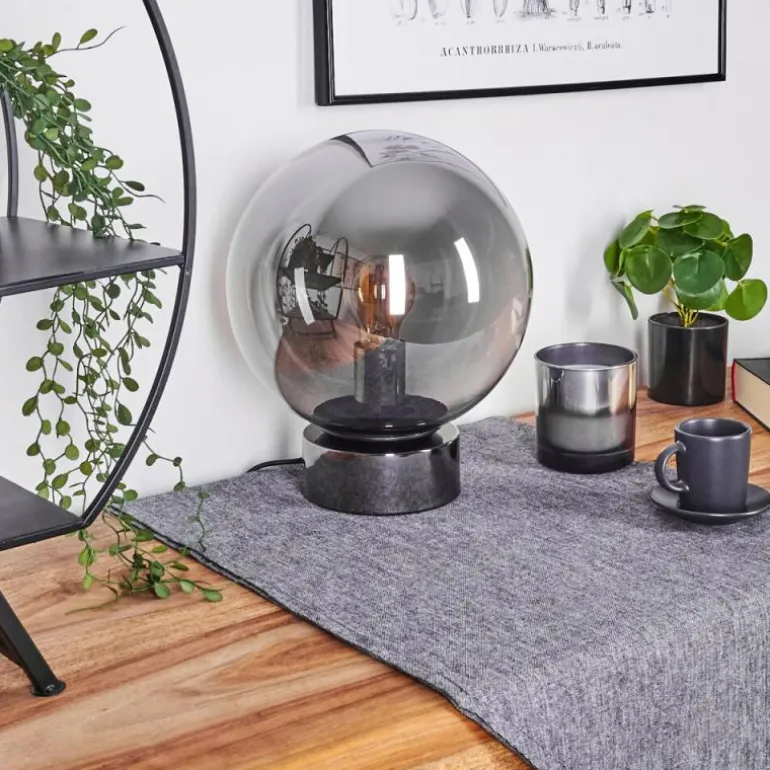 Lampe de table Vilmar Chrome, 1 lumière