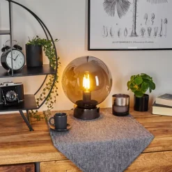 Lampe de table Vilmar Chrome, 1 lumière