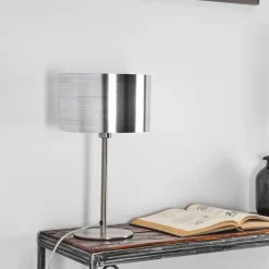 Lampe de table Volos Nickel mat, 1 lumière