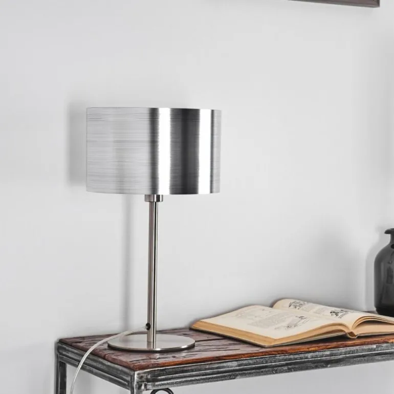 Lampe de table Volos Nickel mat, 1 lumière