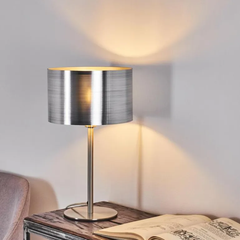 Lampe de table Volos Nickel mat, 1 lumière
