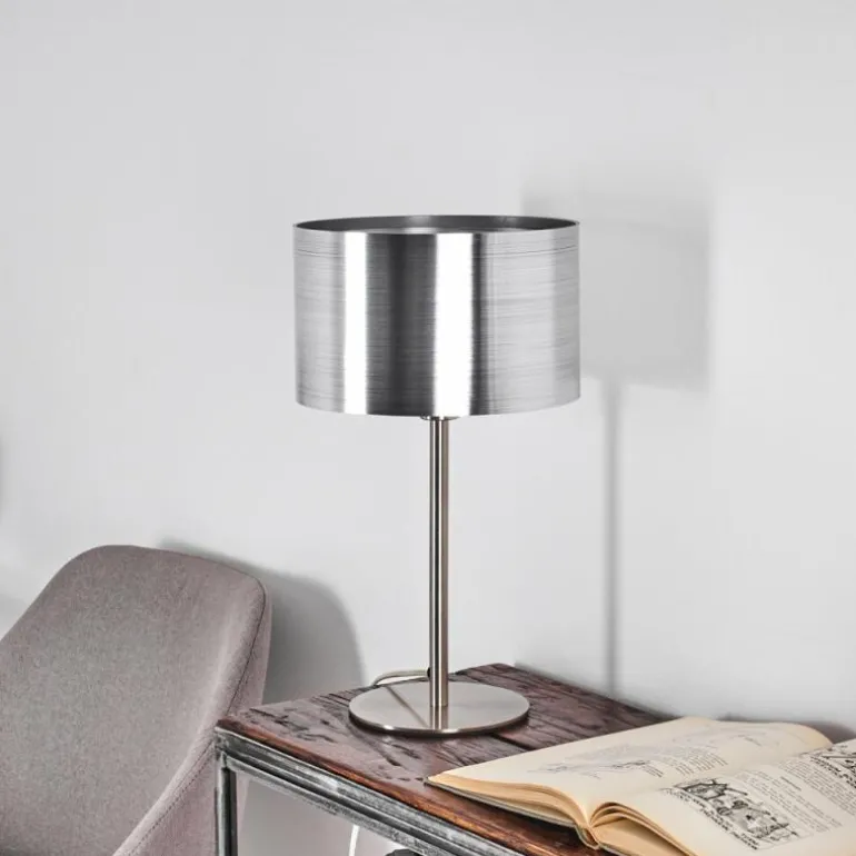 Lampe de table Volos Nickel mat, 1 lumière