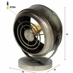 Lampe de table WITMARSUM Argenté, 1 lumière