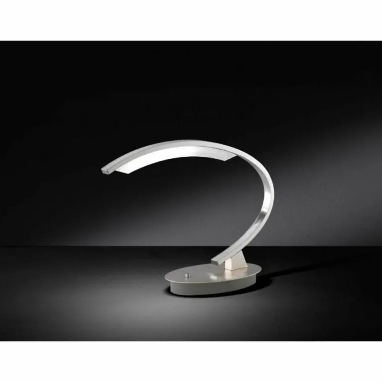 Lampe de table Wofi SEGURA LED Nickel mat, 1 lumière