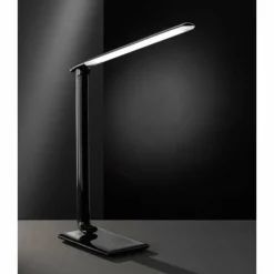 Lampe de table Wofi TUBAC LED Noir, 1 lumière