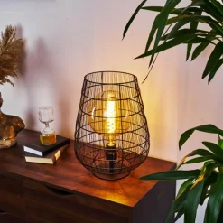 Lampe de table Yachats Noir, 1 lumière