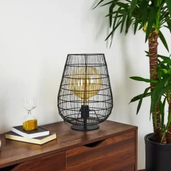 Lampe de table Yachats Noir, 1 lumière