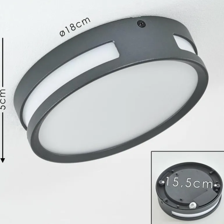 Lampe d'extérieur Chiavari LED Anthracite, 1 lumière