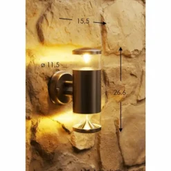 Lampe d'extérieur Globo CARME Acier inoxydable, 2 lumières