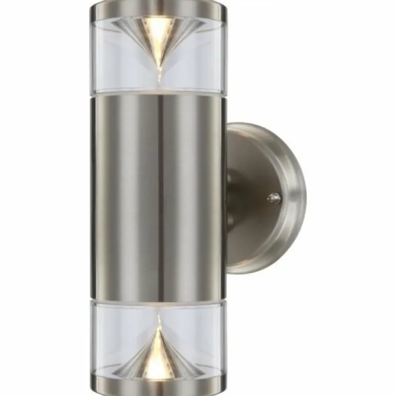 Lampe d'extérieur Globo CARME LED Acier inoxydable, 2 lumières