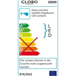 Lampe d'extérieur Globo CARME LED Acier inoxydable, 2 lumières