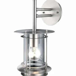 Lampe d'extérieur Globo MIAMI Acier inoxydable, Transparent, 1 lumière