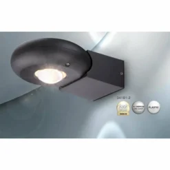Lampe d'extérieur Globo RINAH LED Gris, 2 lumières