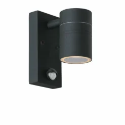 Lampe d'extérieur Lucide ARNE Noir, 1 lumière, Détecteur de mouvement
