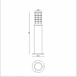 Lampe d'extérieur Lucide SOLID Noir, 1 lumière
